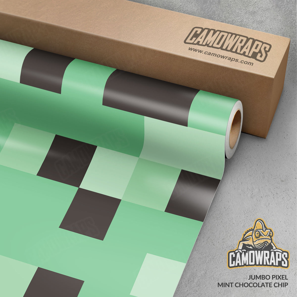 Pixel Mint Chocolate Chip Gun Skin Vinyl Wrap