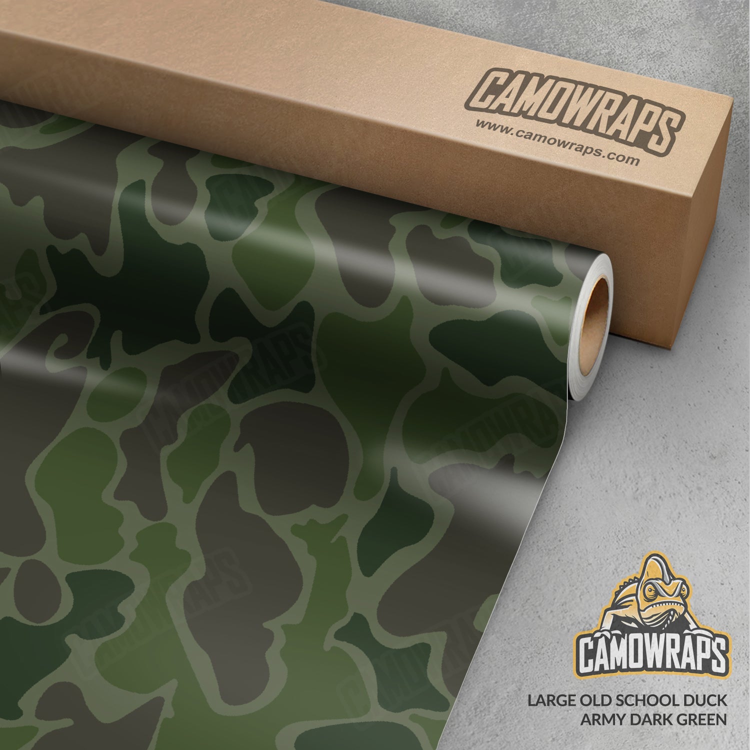 Old School Duck Army Dark Green Gun Skin Vinyl Wrap