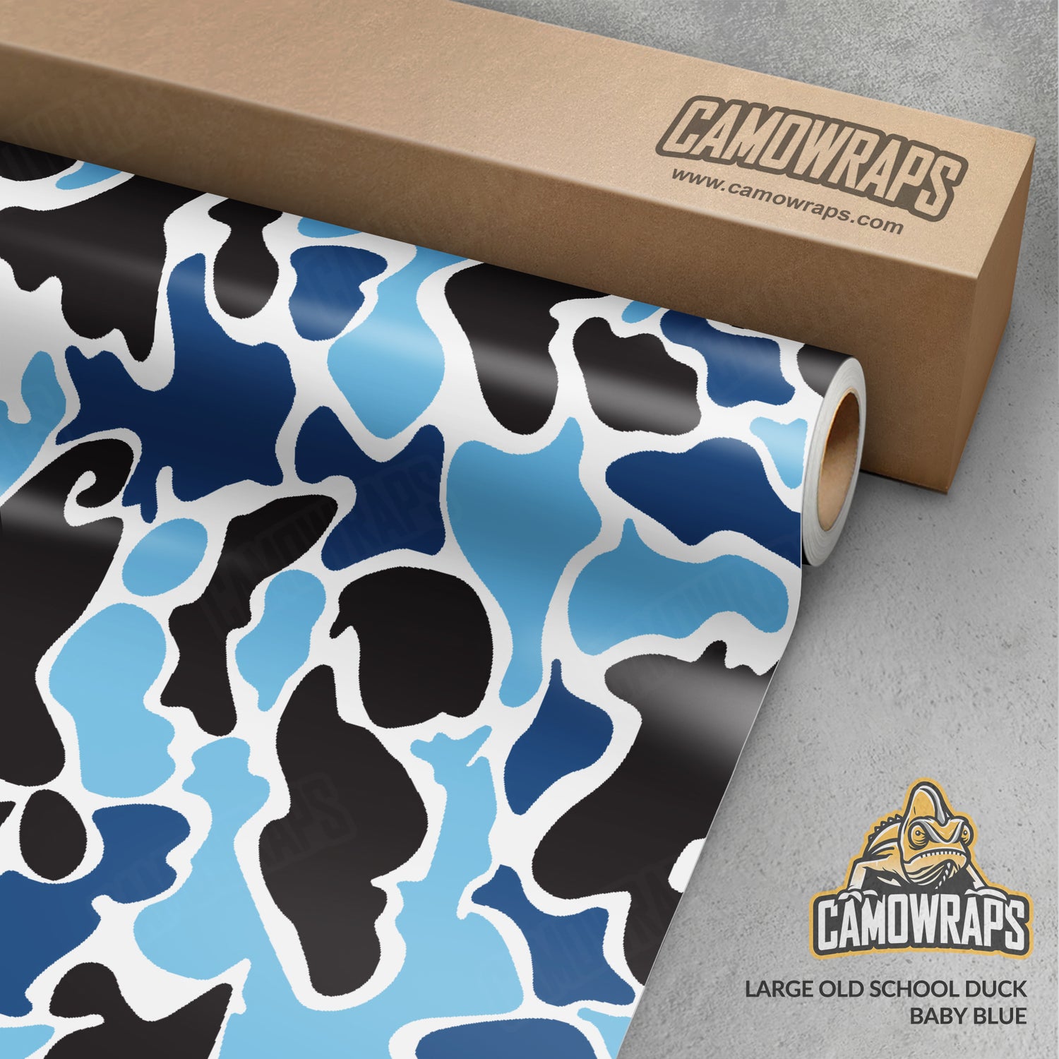 Old School Duck Baby Blue Gun Skin Vinyl Wrap