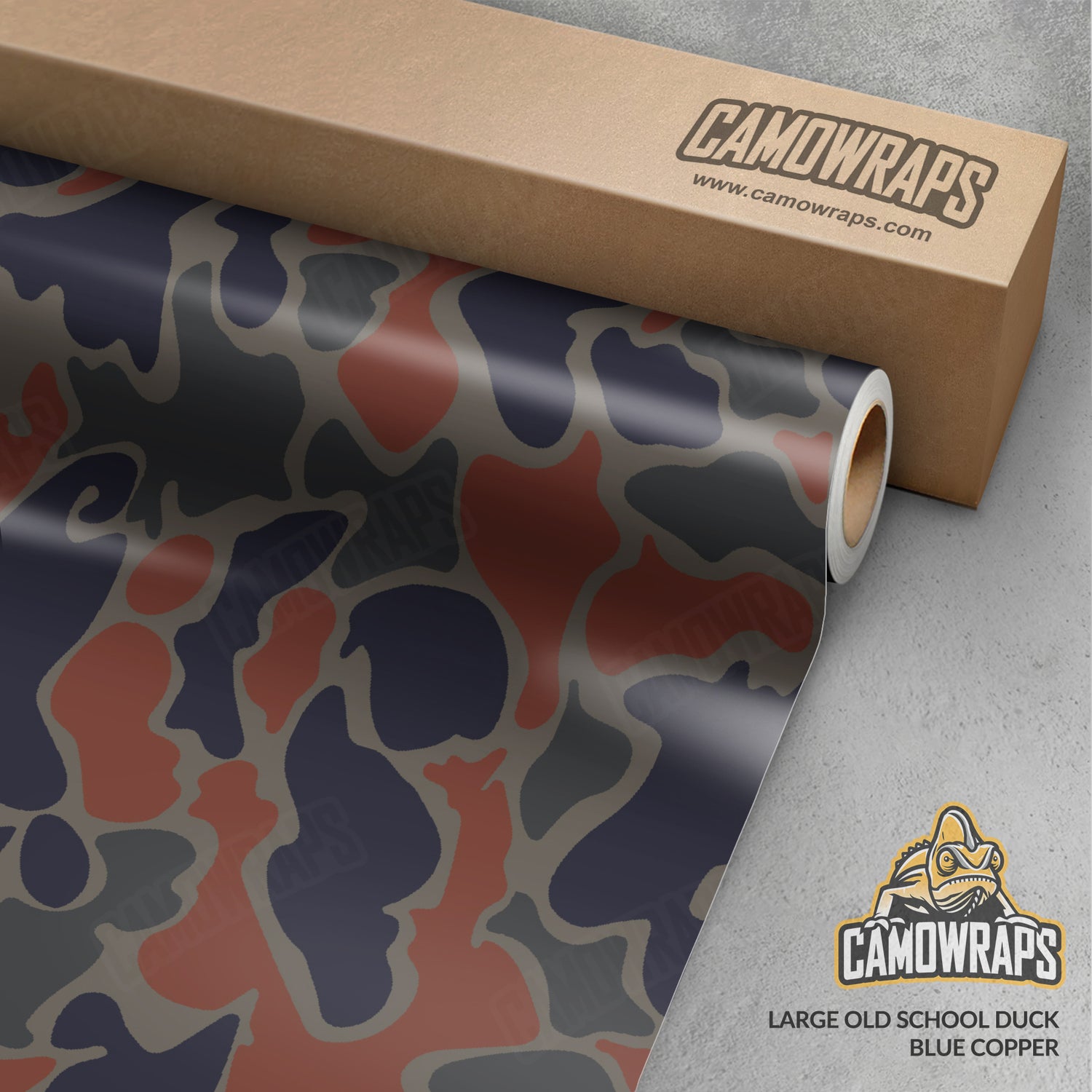 Old School Duck Blue Copper Gun Skin Vinyl Wrap