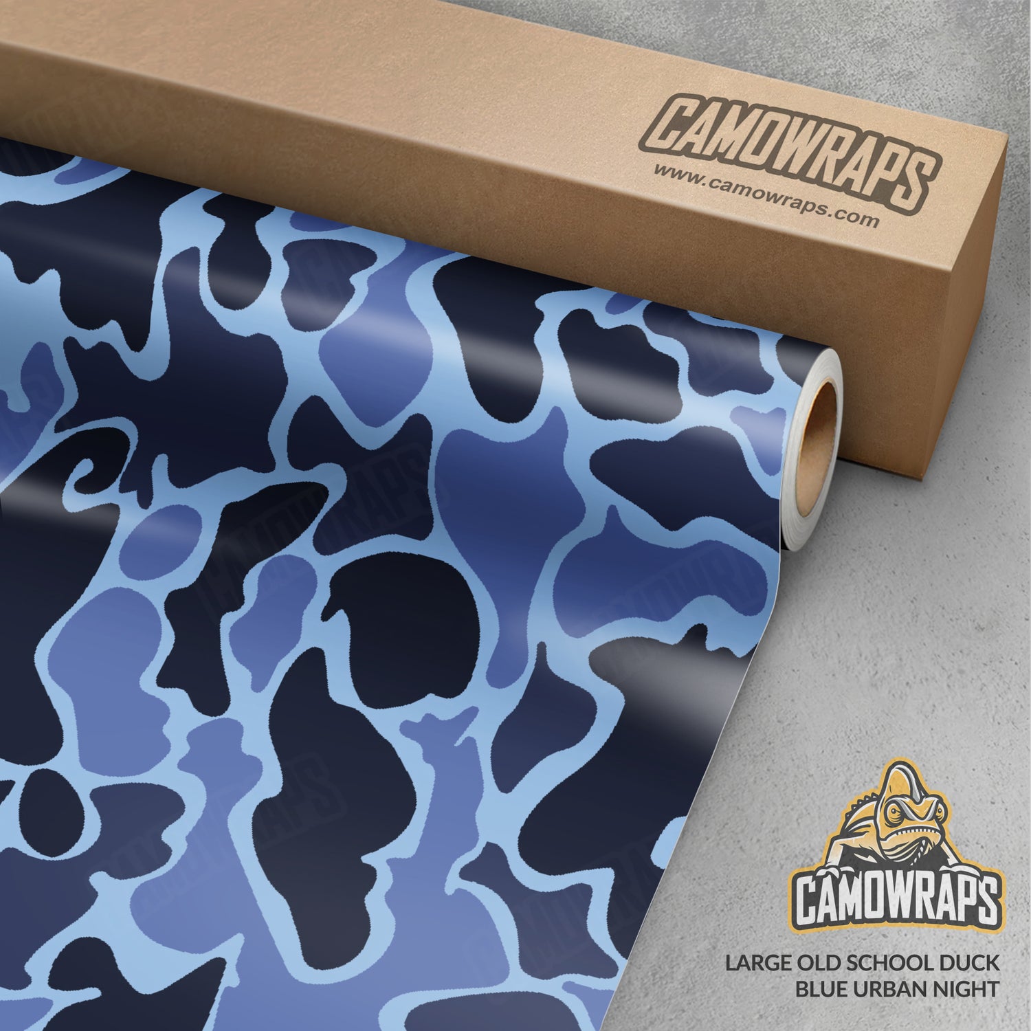 Old School Duck Blue Urban Night Gun Skin Vinyl Wrap