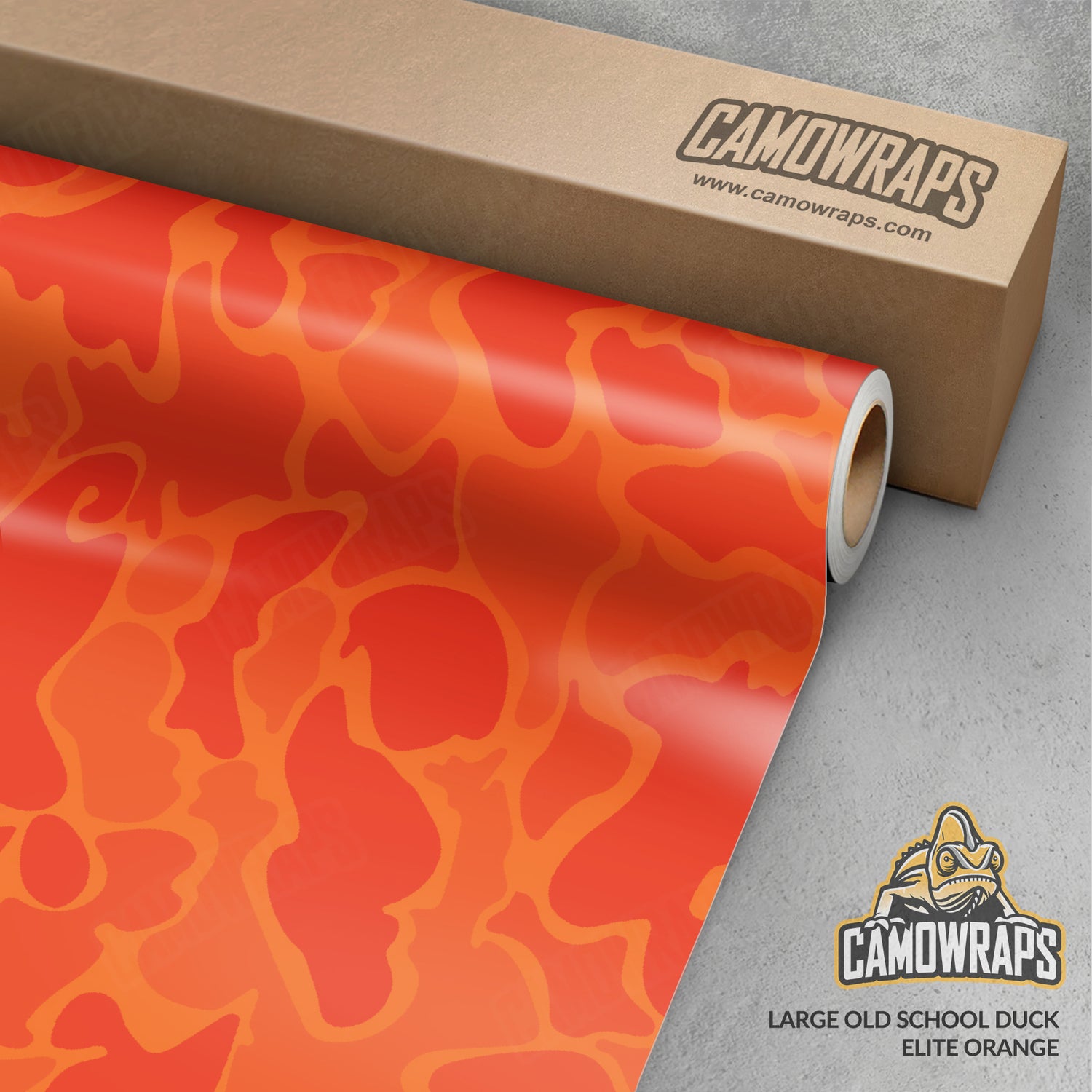 Old School Duck Elite Orange Gun Skin Vinyl Wrap