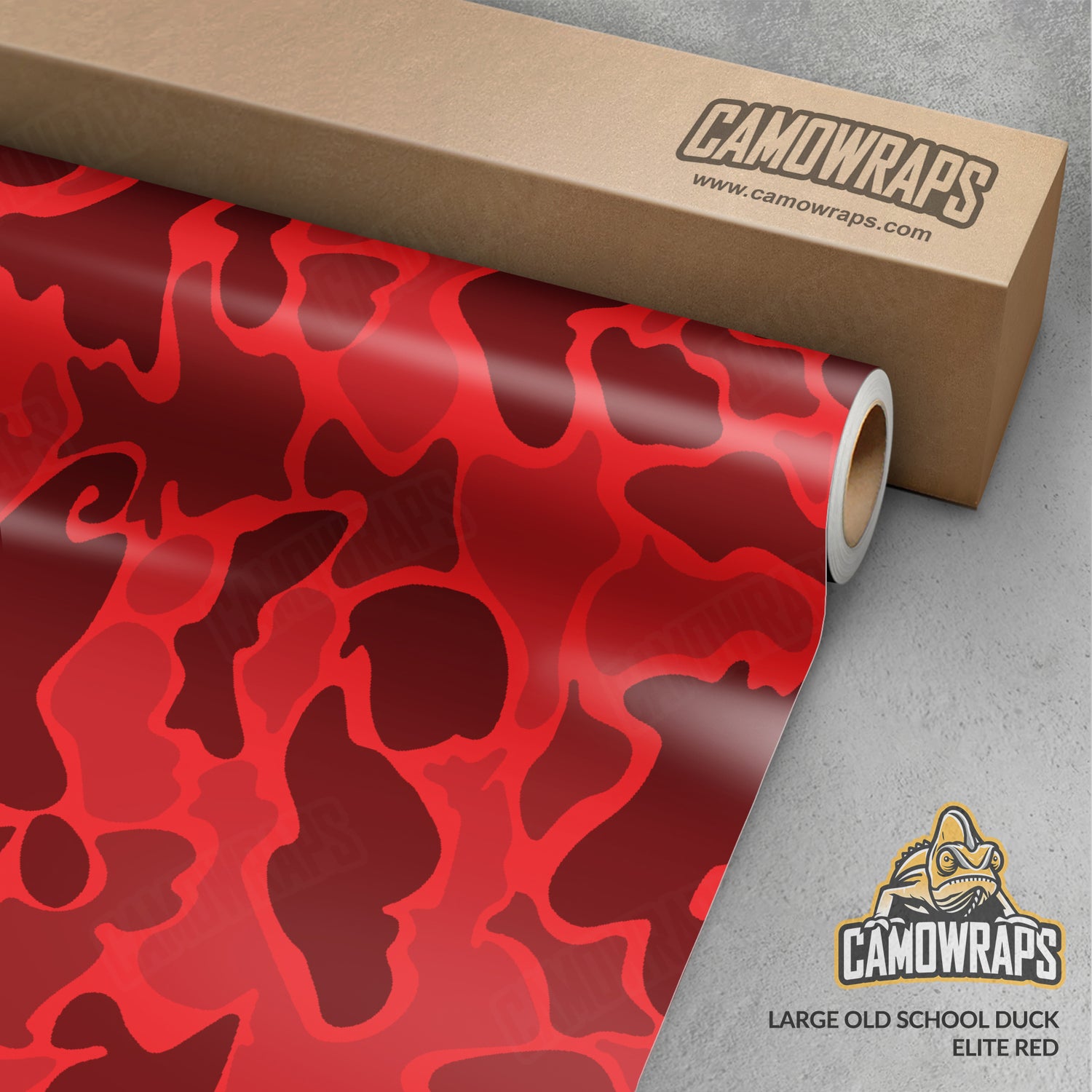 Old School Duck Elite Red Gun Skin Vinyl Wrap