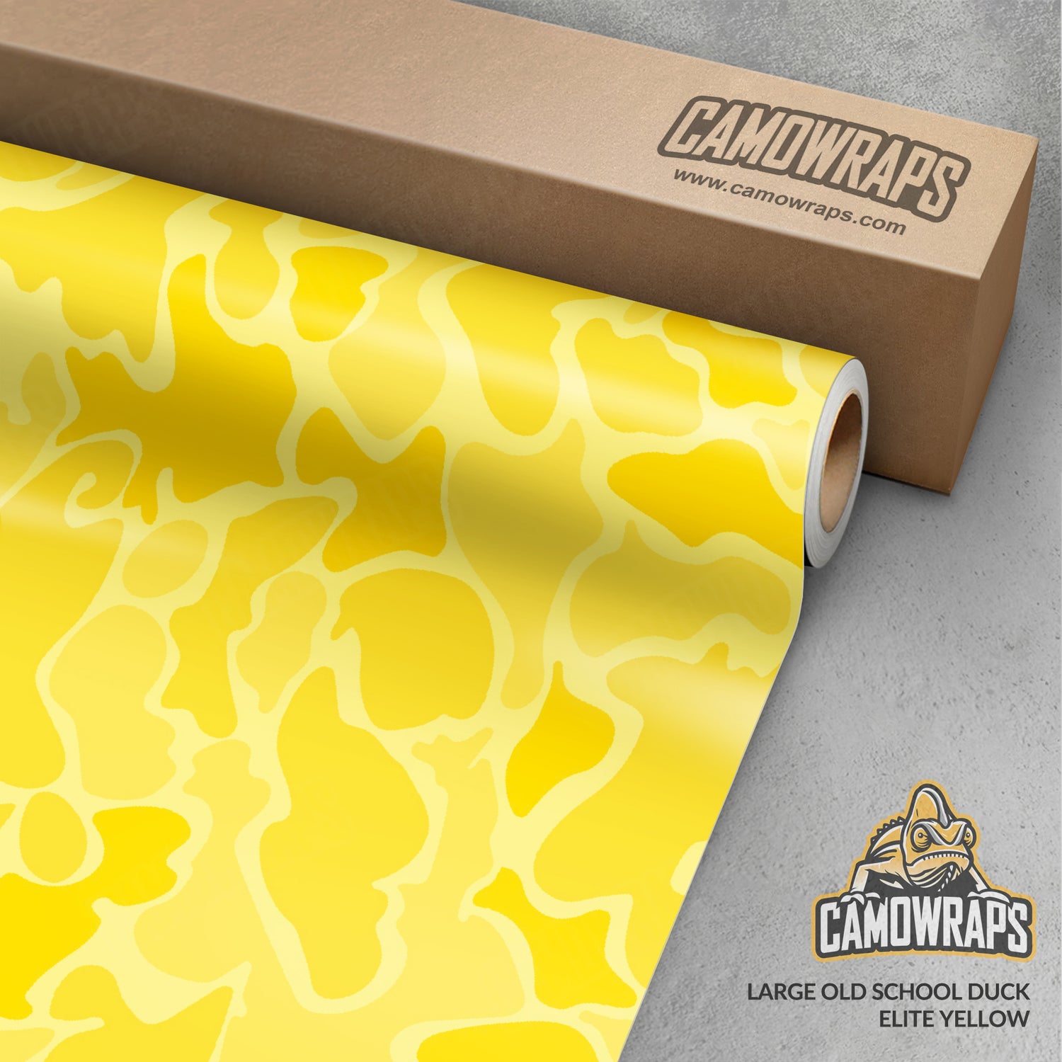 Old School Duck Elite Yellow Gun Skin Vinyl Wrap