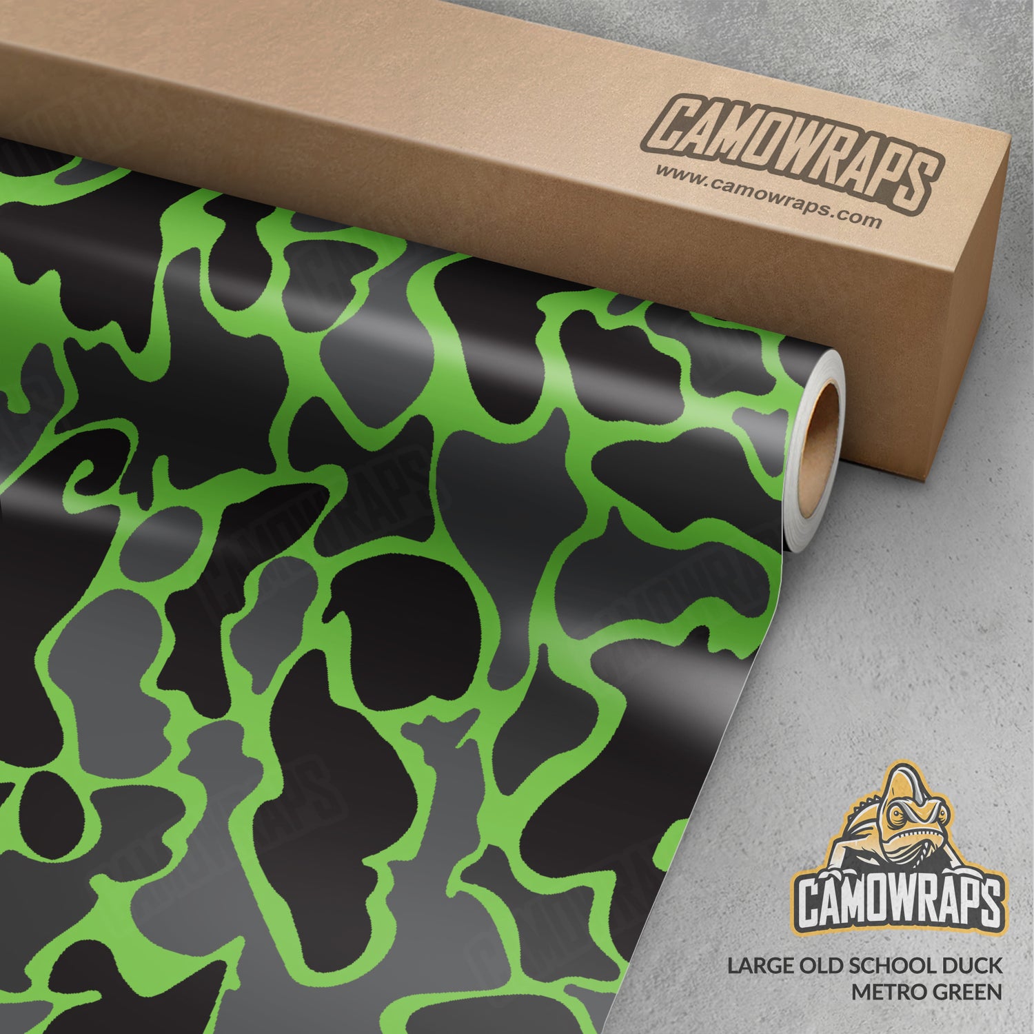 Old School Duck Metro Green Gun Skin Vinyl Wrap
