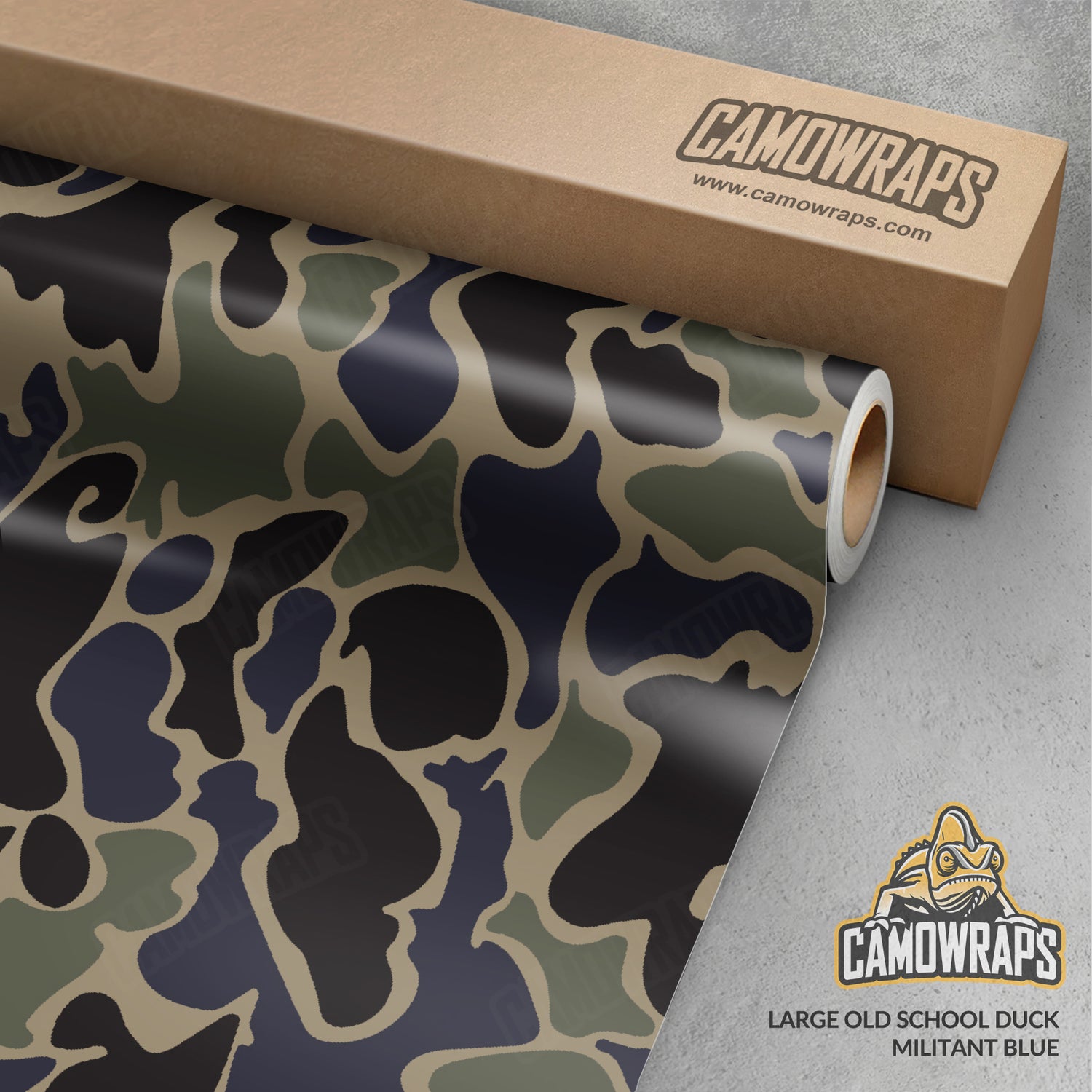 Old School Duck Militant Blue Gun Skin Vinyl Wrap
