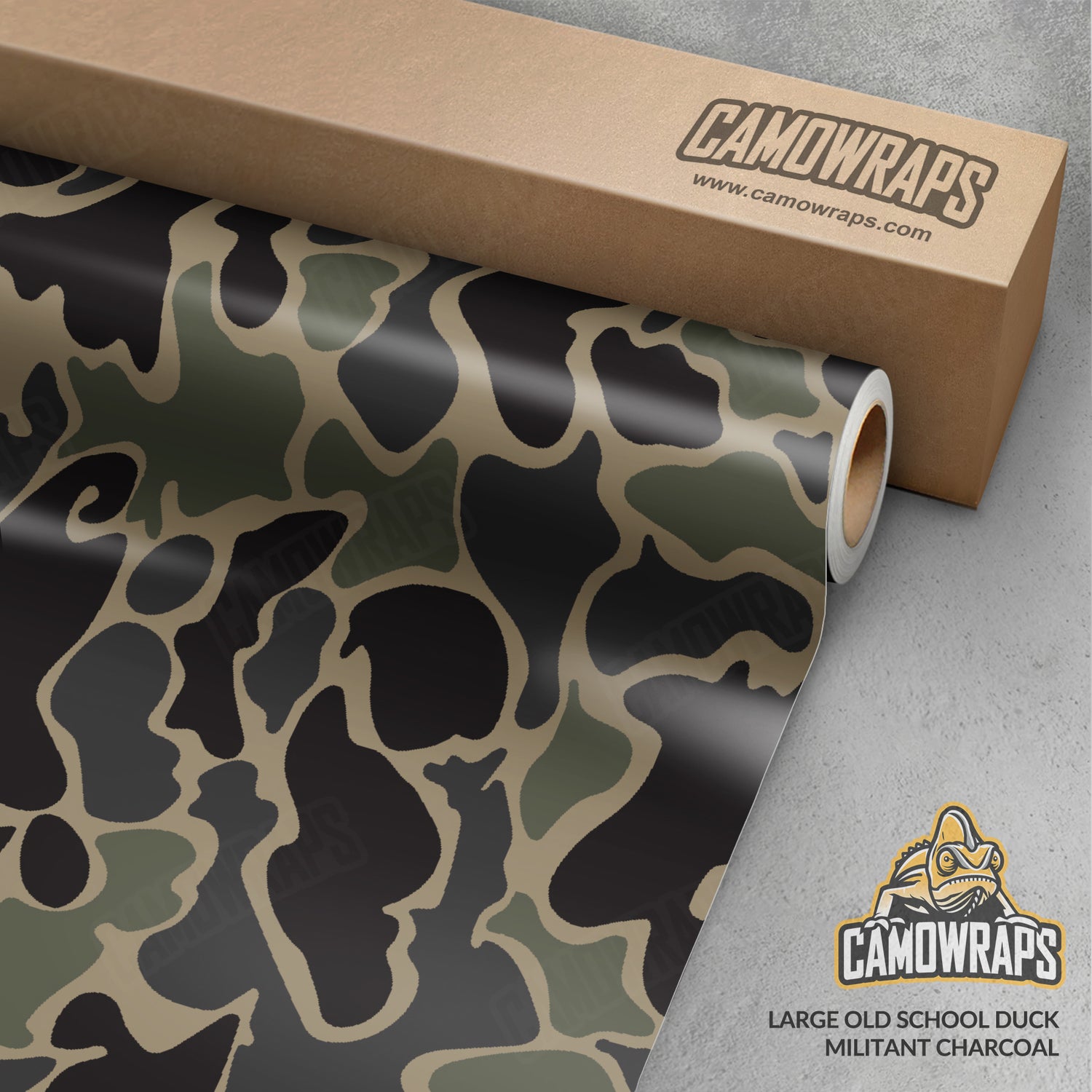 Old School Duck Militant Charcoal Gun Skin Vinyl Wrap