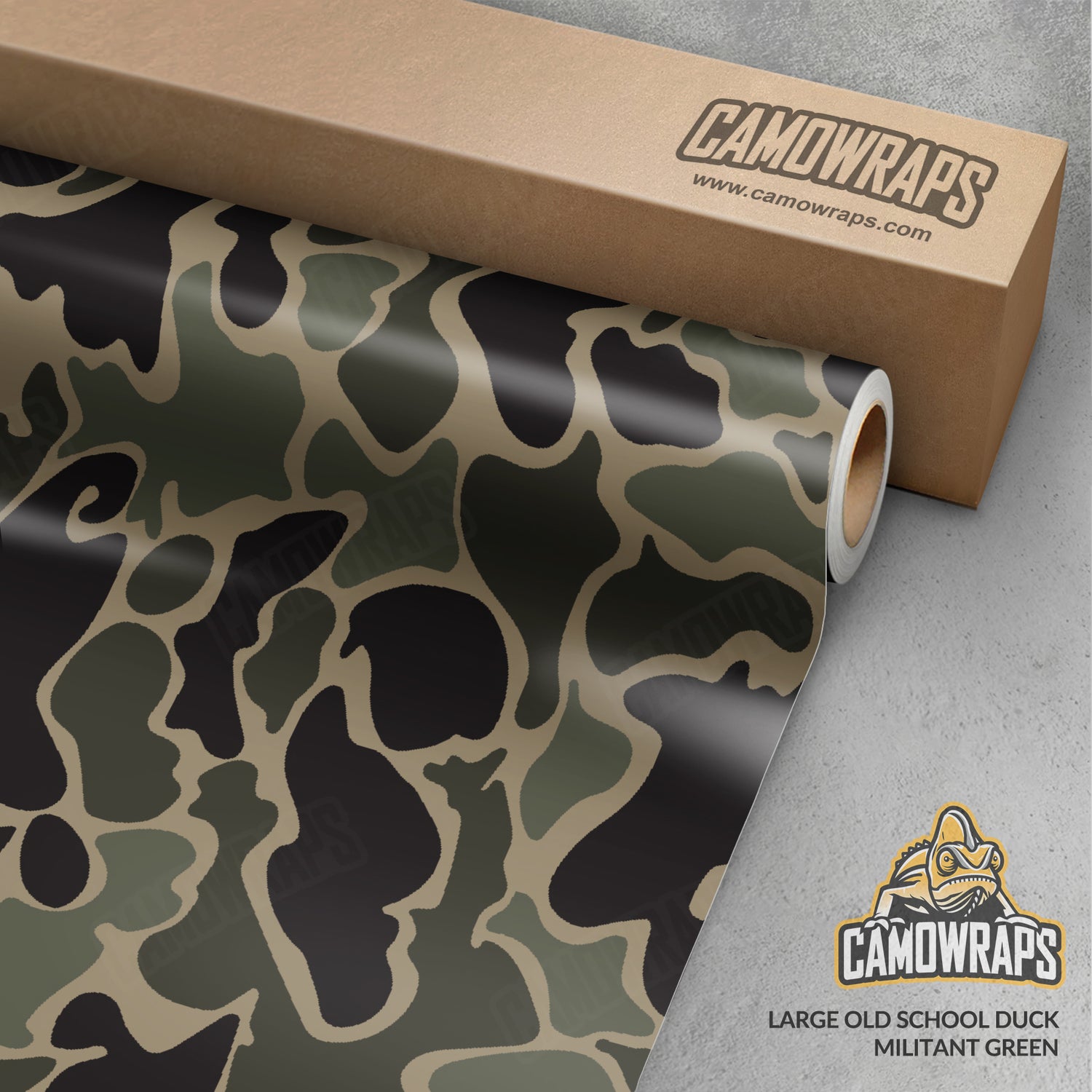 Old School Duck Militant Green Gun Skin Vinyl Wrap