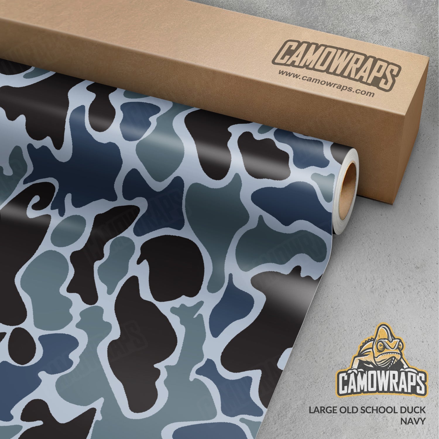 Old School Duck Navy Gun Skin Vinyl Wrap