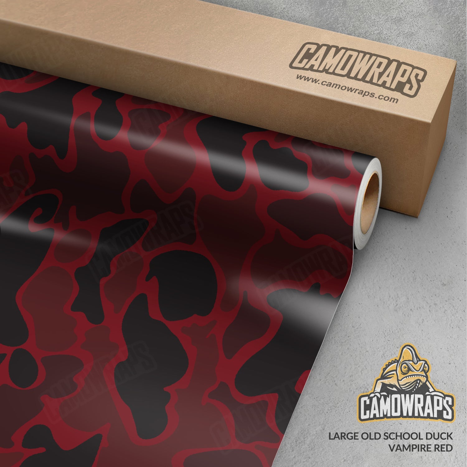 Old School Duck Vampire Red Gun Skin Vinyl Wrap