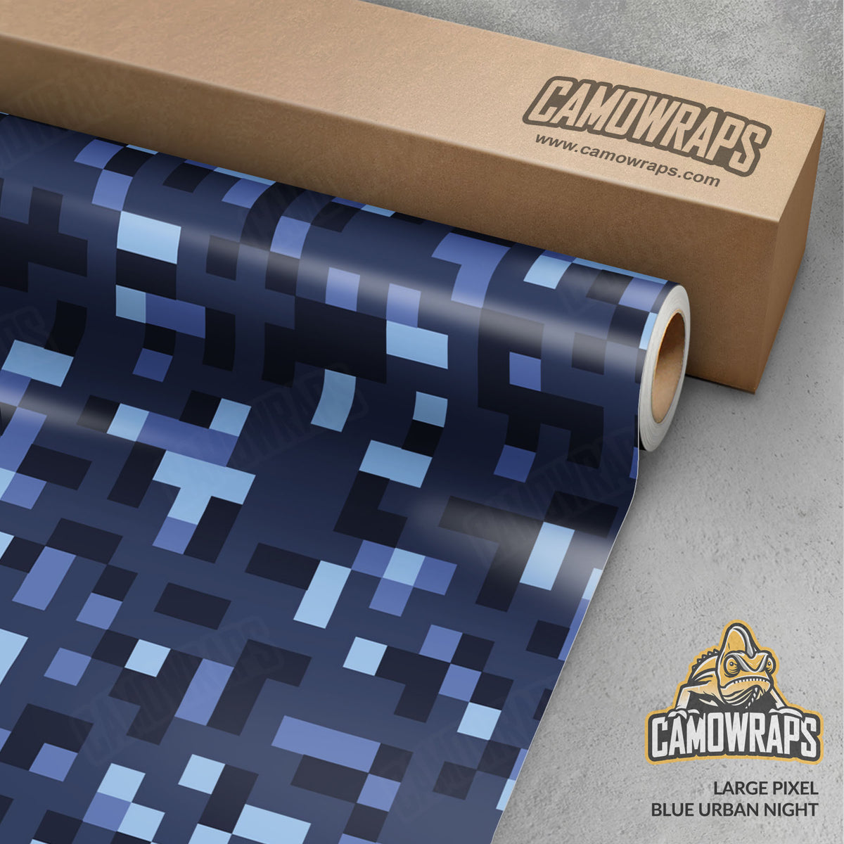 Pixel Blue Urban Night Gun Skin Vinyl Wrap