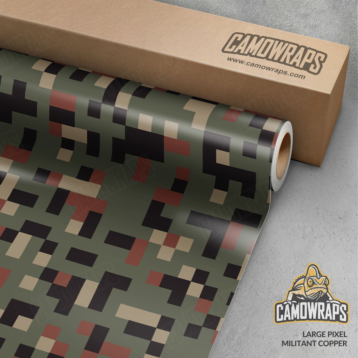 Pixel Militant Copper Gun Skin Vinyl Wrap