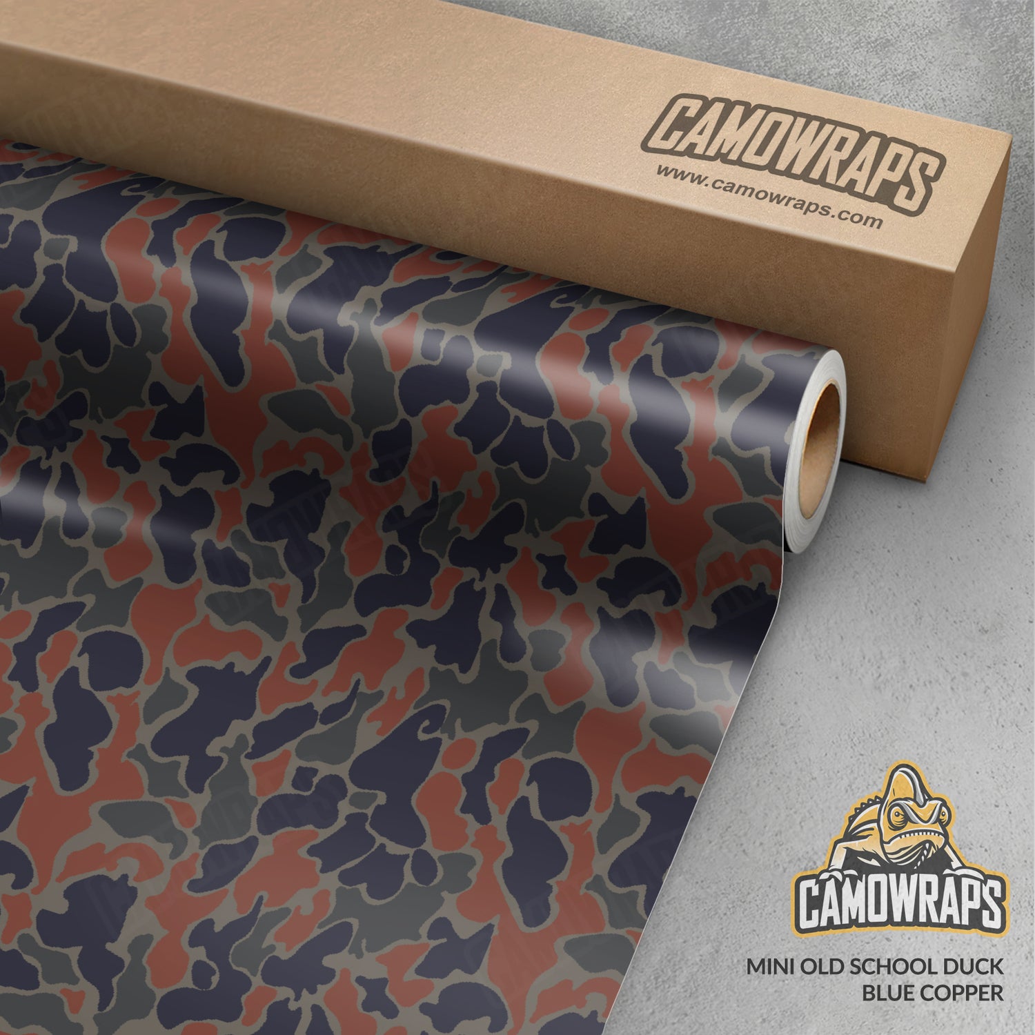 Old School Duck Blue Copper Gun Skin Vinyl Wrap