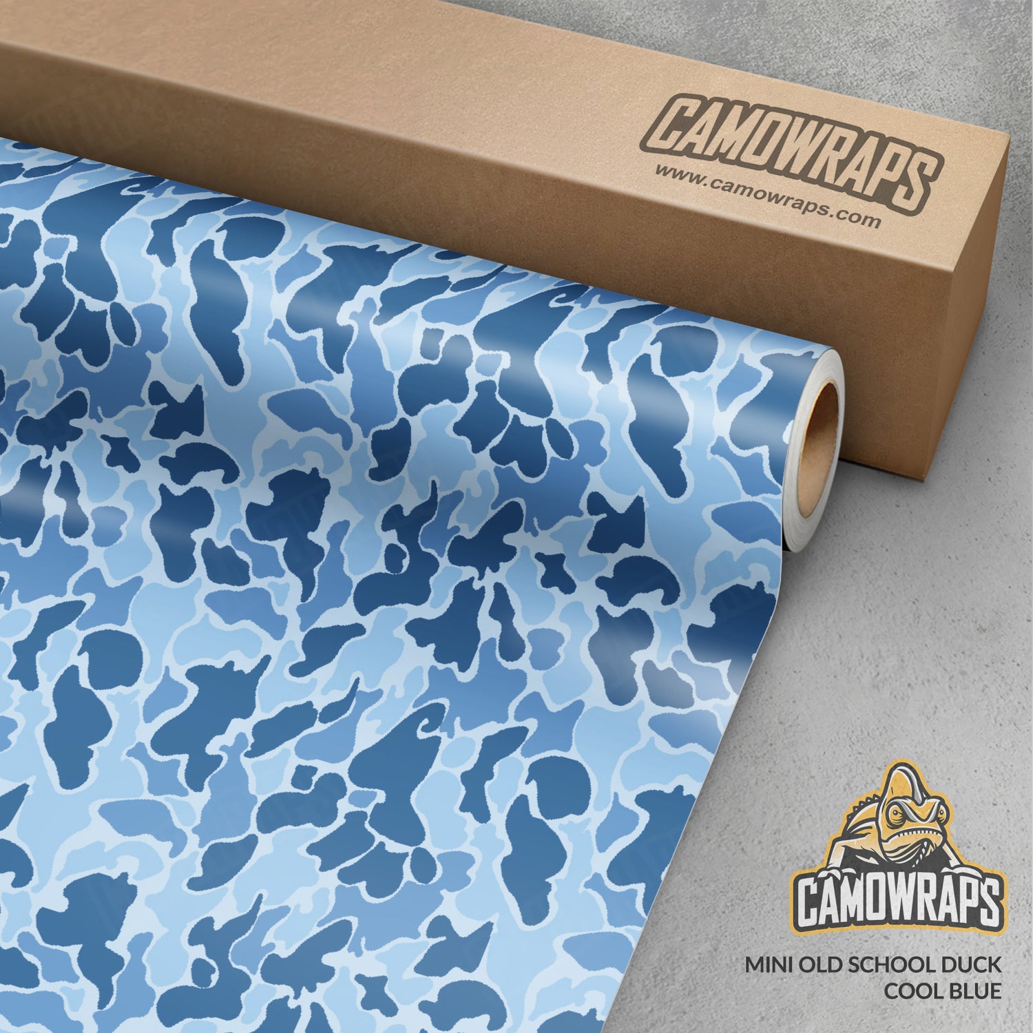 Old School Duck Cool Blue Gun Skin Vinyl Wrap