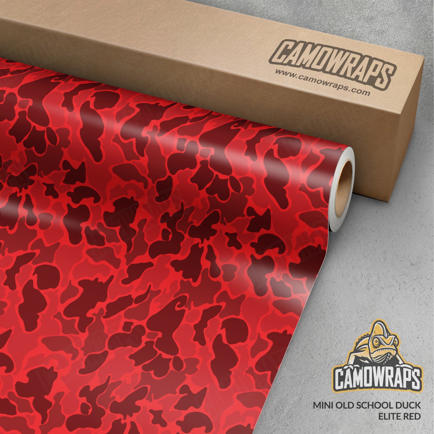 Old School Duck Elite Red Gun Skin Vinyl Wrap