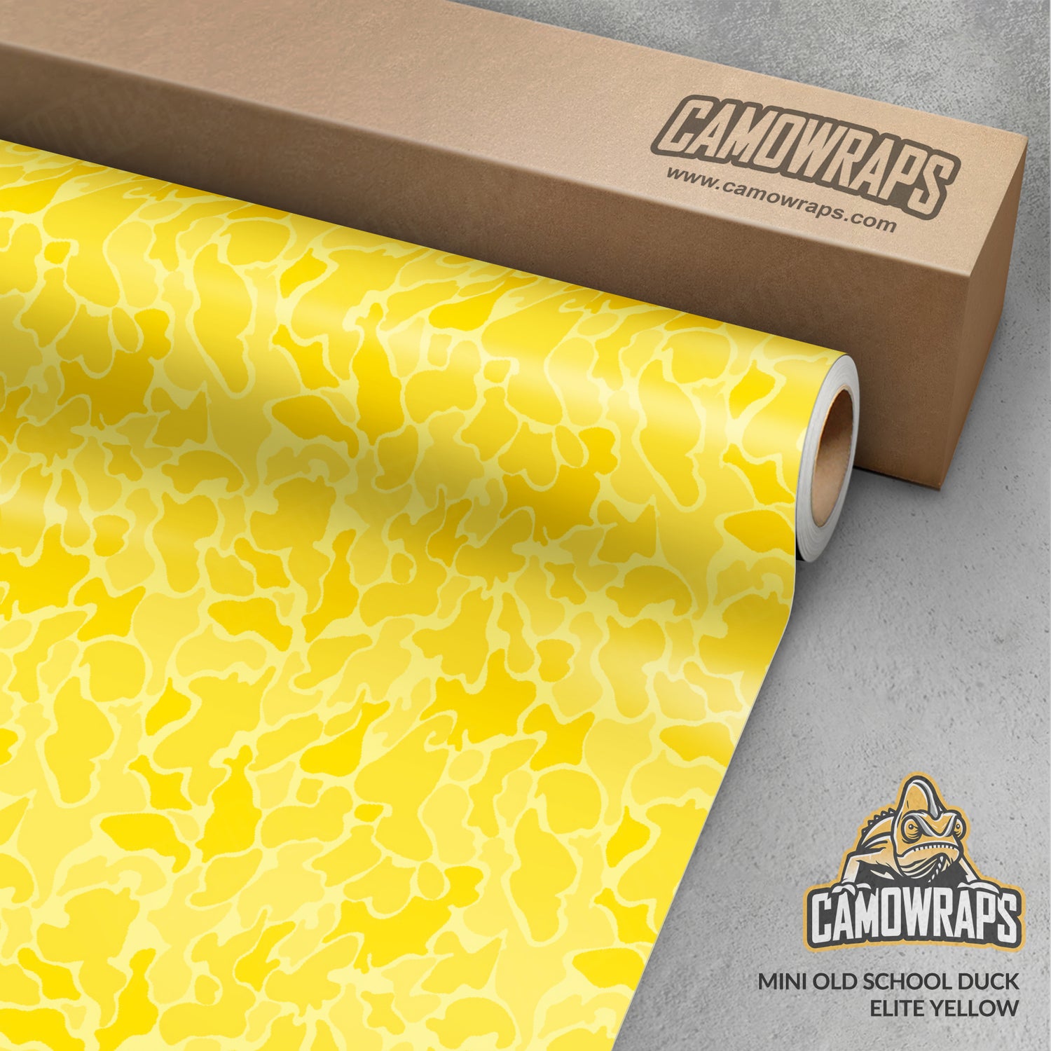 Old School Duck Elite Yellow Gun Skin Vinyl Wrap