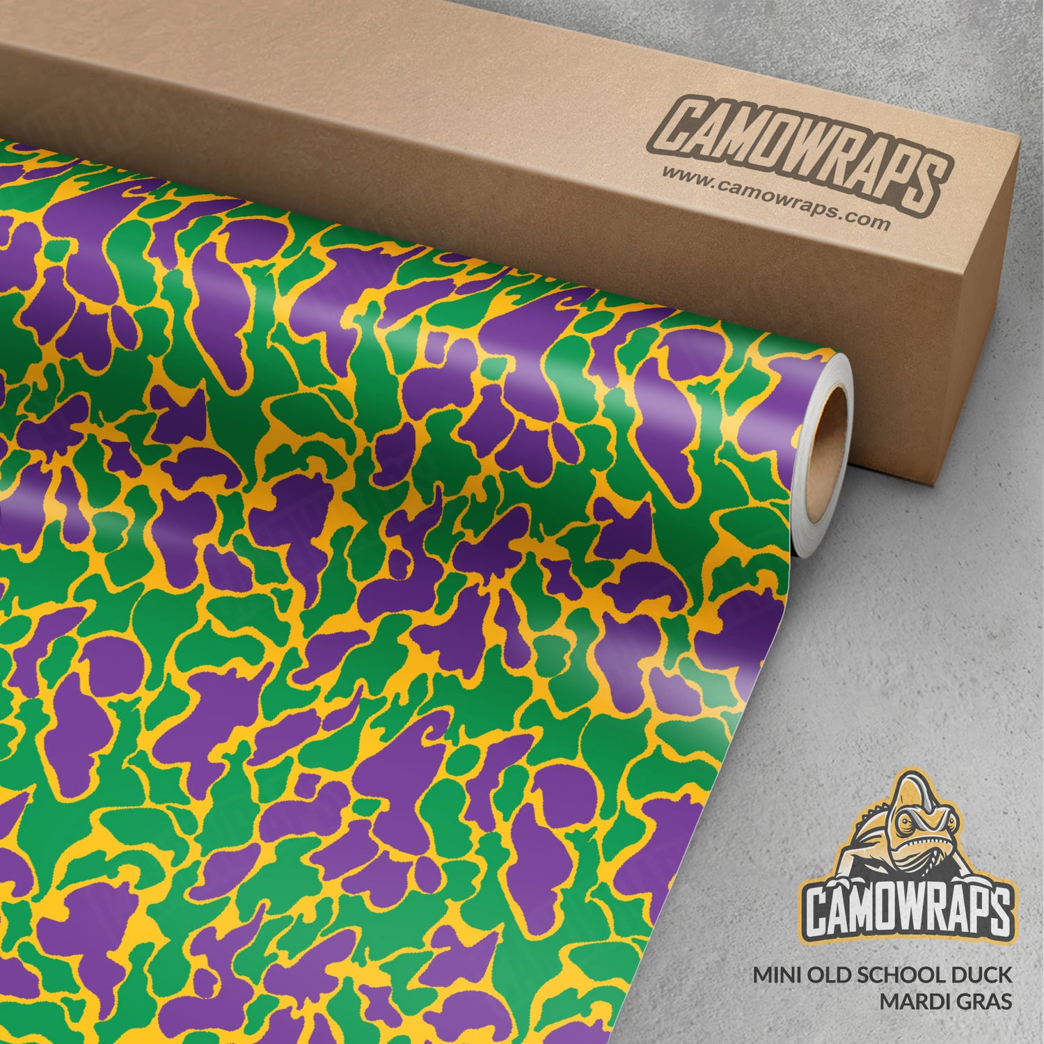 Old School Duck Mardi Gras Gun Skin Vinyl Wrap