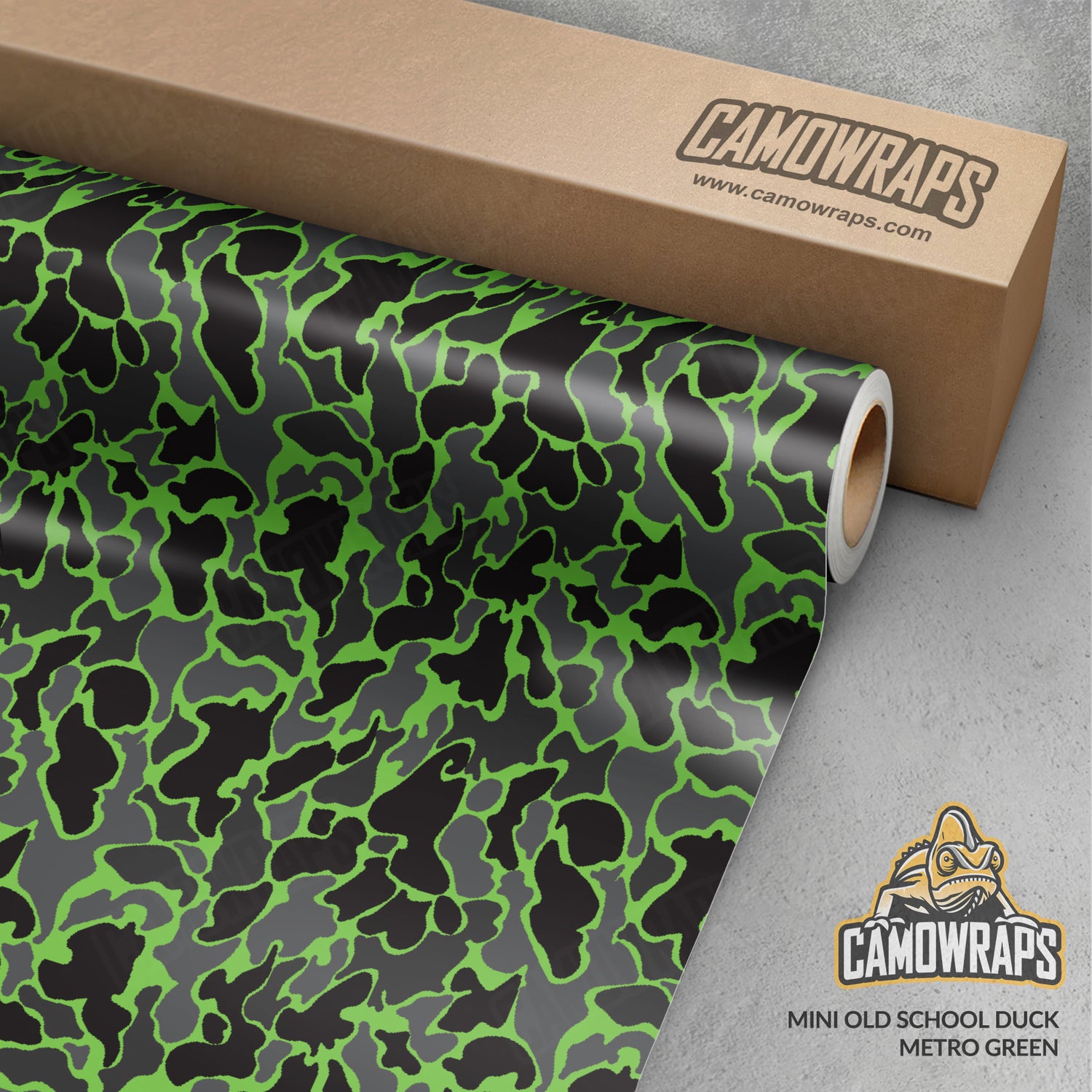 Old School Duck Metro Green Gun Skin Vinyl Wrap