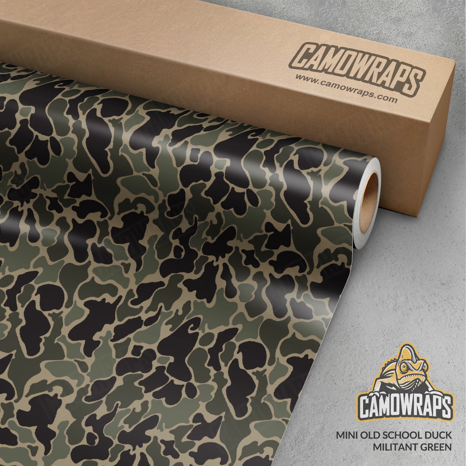 Old School Duck Militant Green Gun Skin Vinyl Wrap