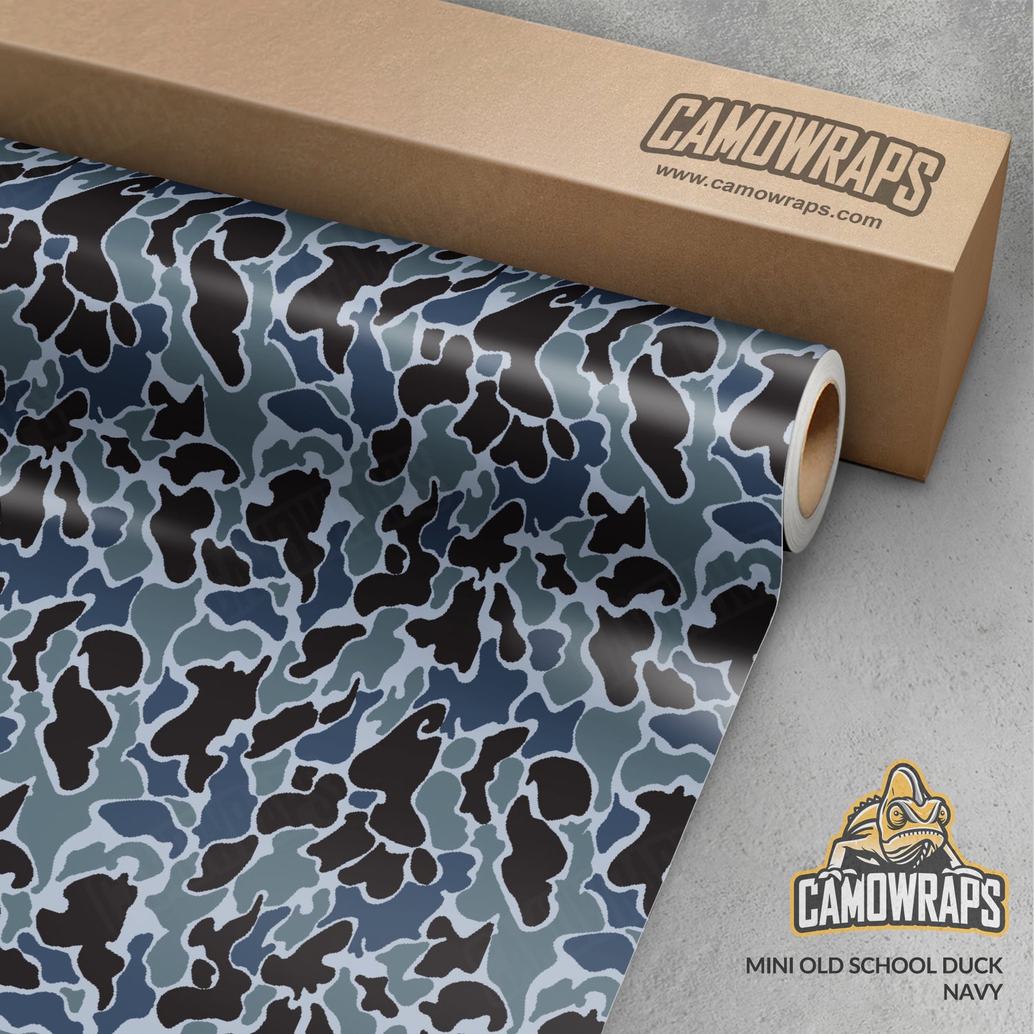 Old School Duck Navy Gun Skin Vinyl Wrap