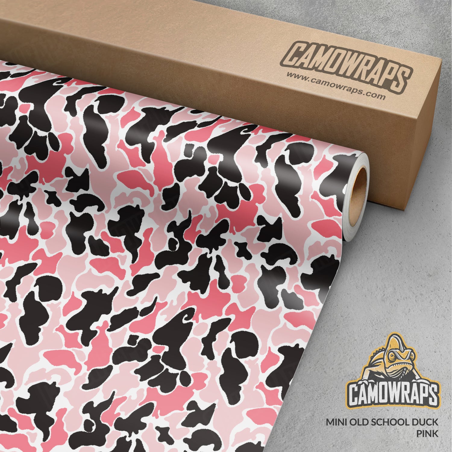 Old School Duck Pink Gun Skin Vinyl Wrap