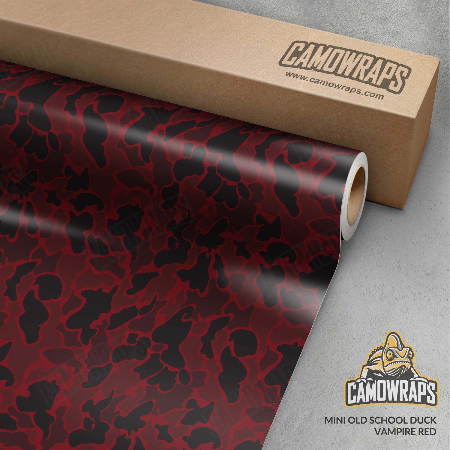 Old School Duck Vampire Red Gun Skin Vinyl Wrap