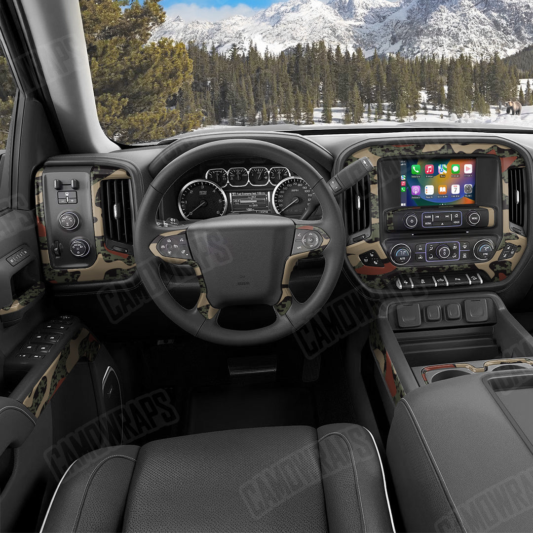 Compound Militant Copper Camo Car Interior Skin