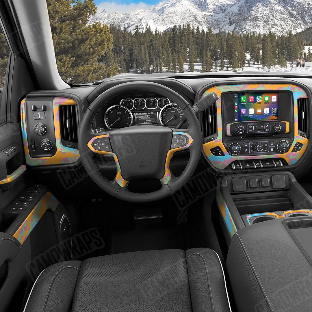 Compound Sherbert Camo Car Interior Skin