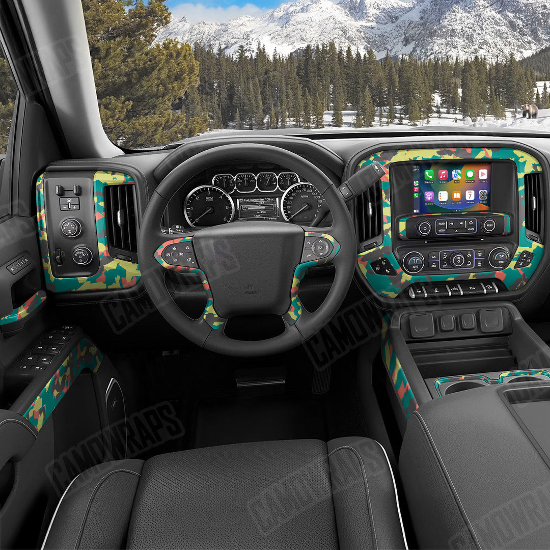 Erratic Fiesta Camo Car Interior Skin