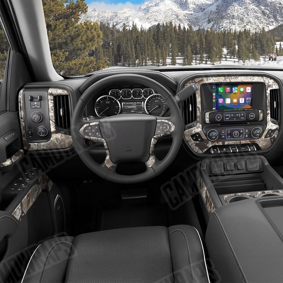 Kryptek Obskura Driftwood Camo Car Interior Skin