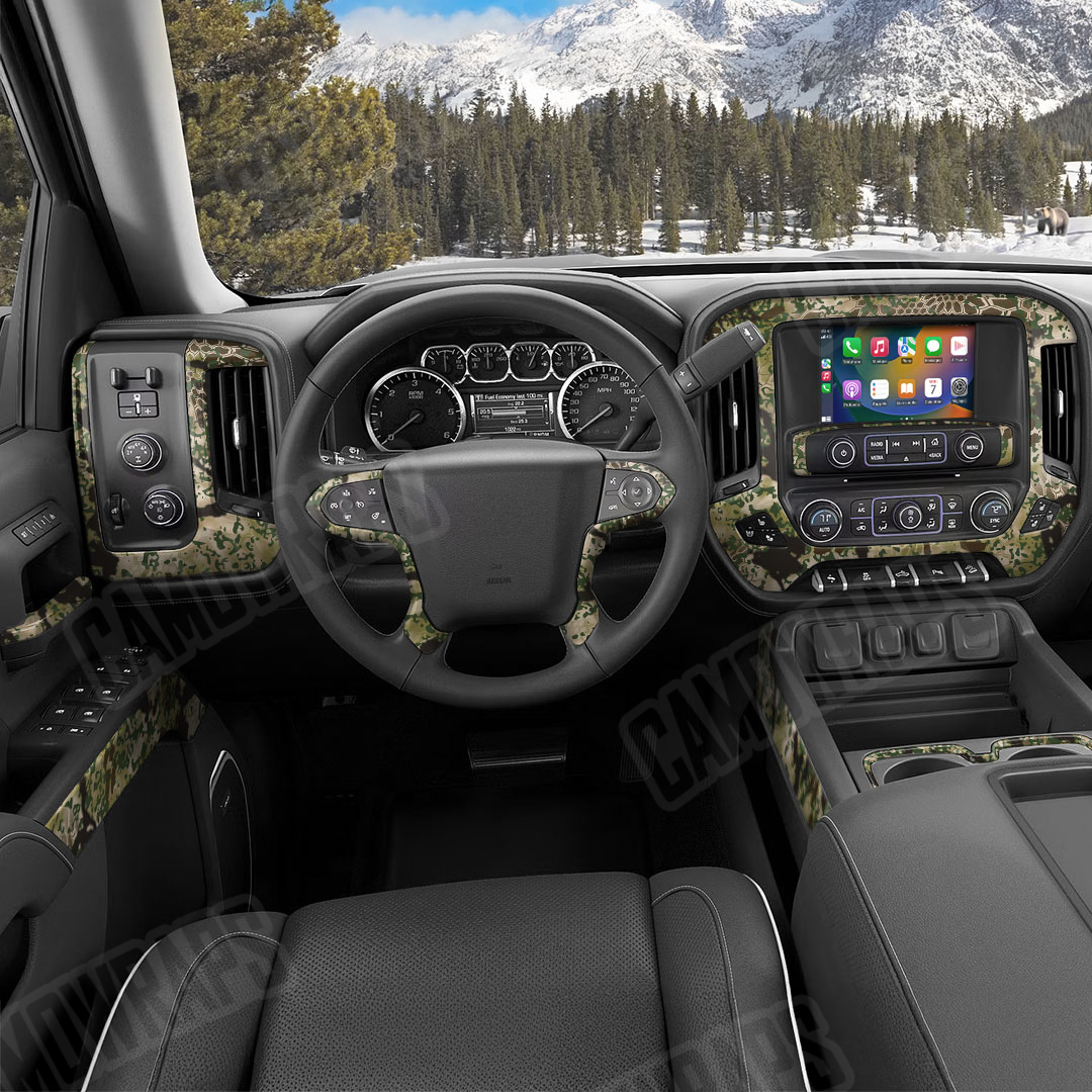 Kryptek Obskura Transitional Brown Camo Car Interior Skin