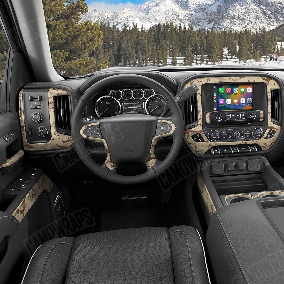 Battle Storm Original Desert Camo Car Interior Skin