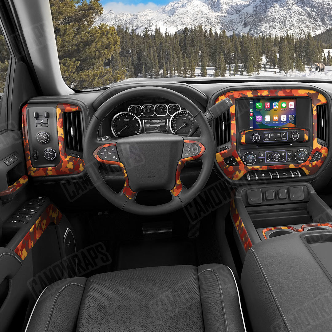 Cumulus Autumn Camo Car Interior Skin