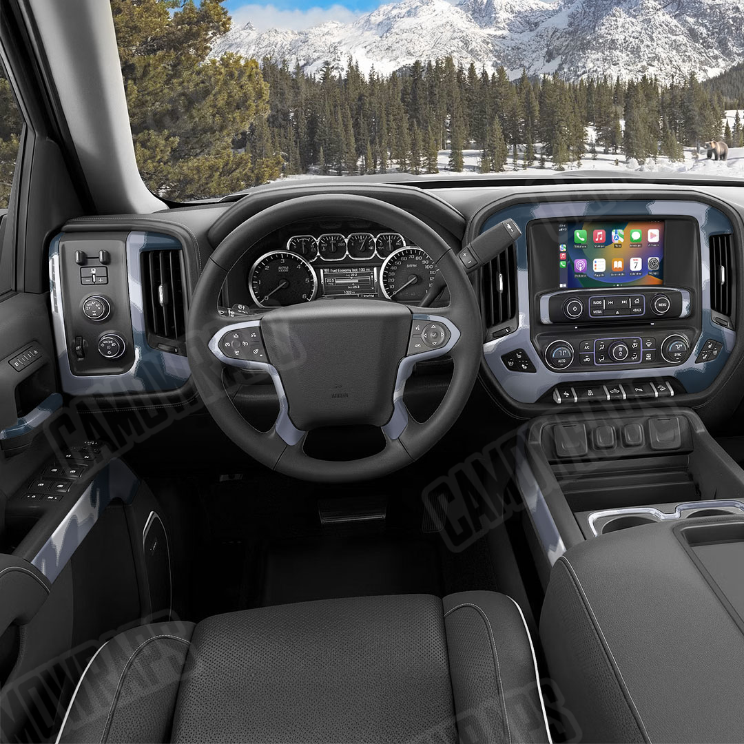 Large Nemesis Night Ops Camo Car Interior Skin