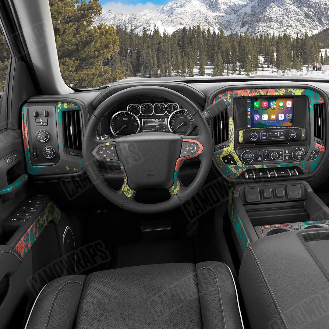 Pasted Fiesta Camo Car Interior Skin