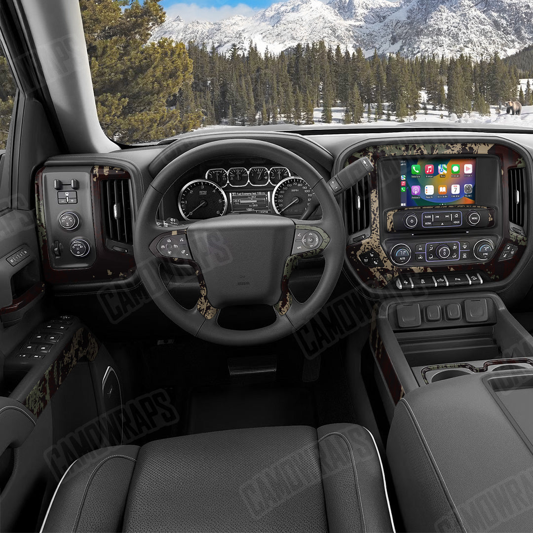 Pasted Militant Blood Camo Car Interior Skin