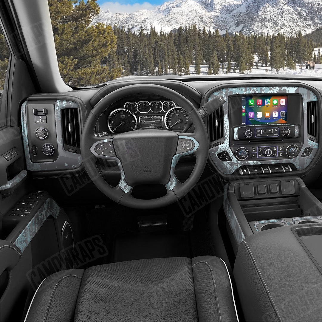 Pasted Overcast Camo Car Interior Skin
