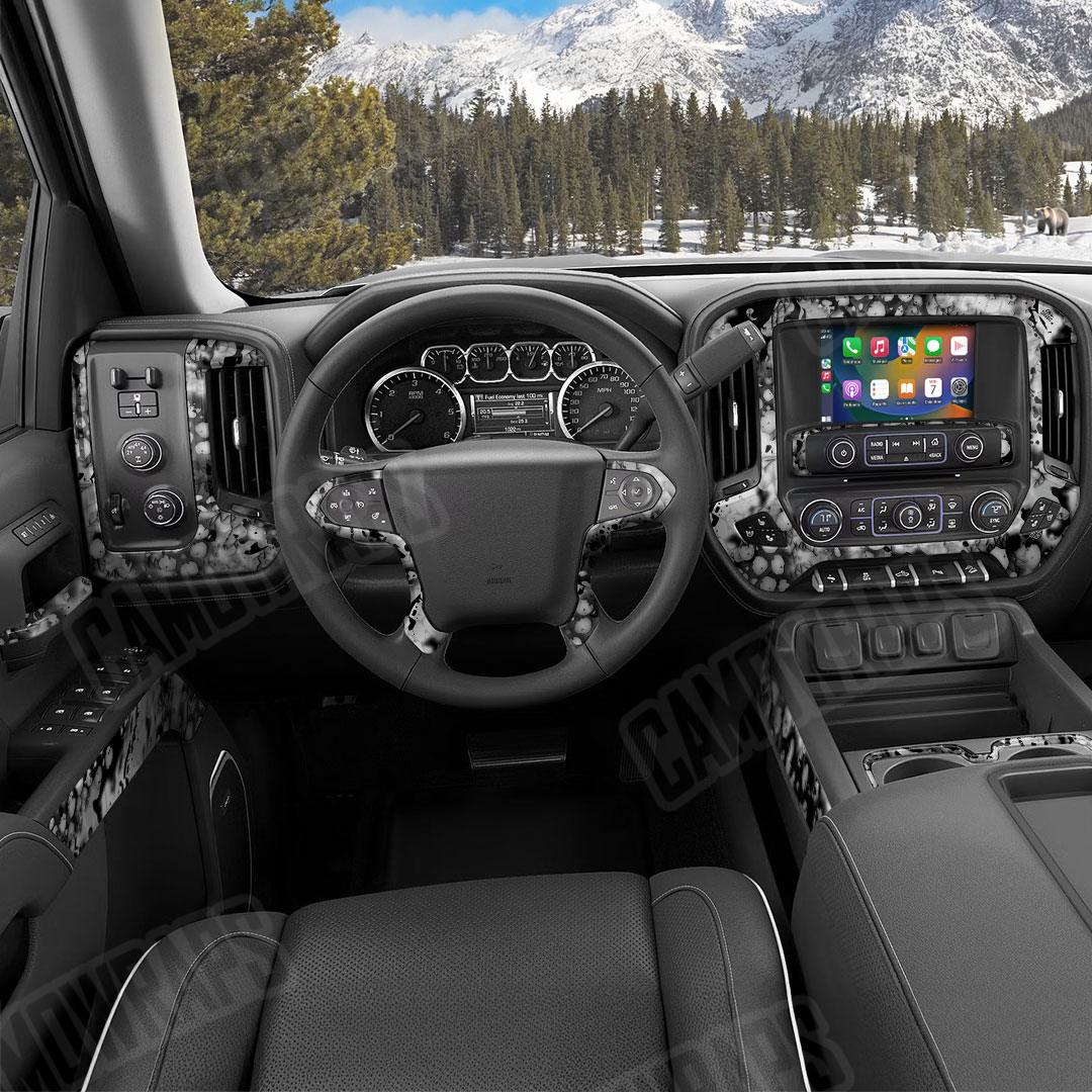 Pulse Blizzard Camo Car Interior Skin