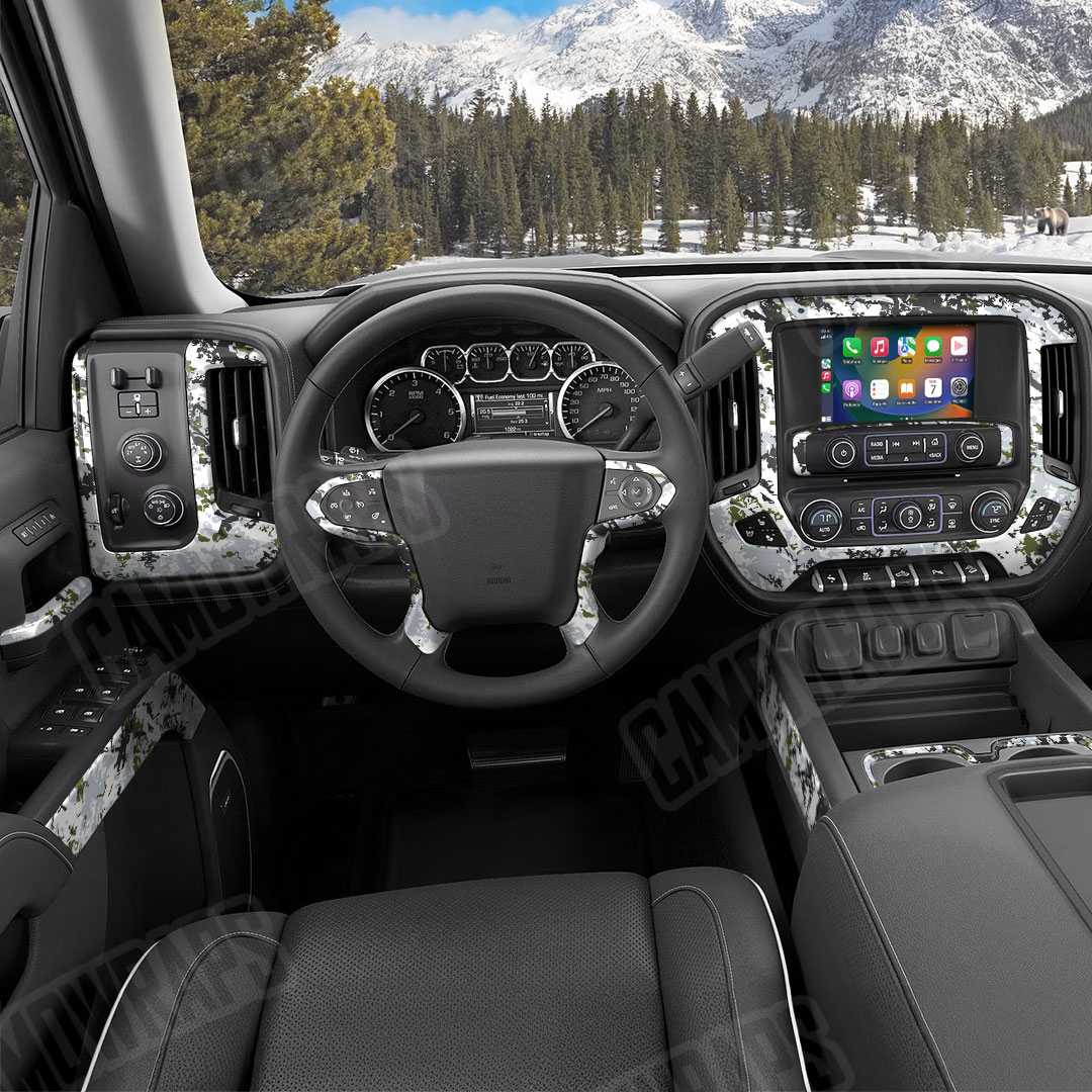 RELV X1 Timber Wolf Camo Car Interior Skin