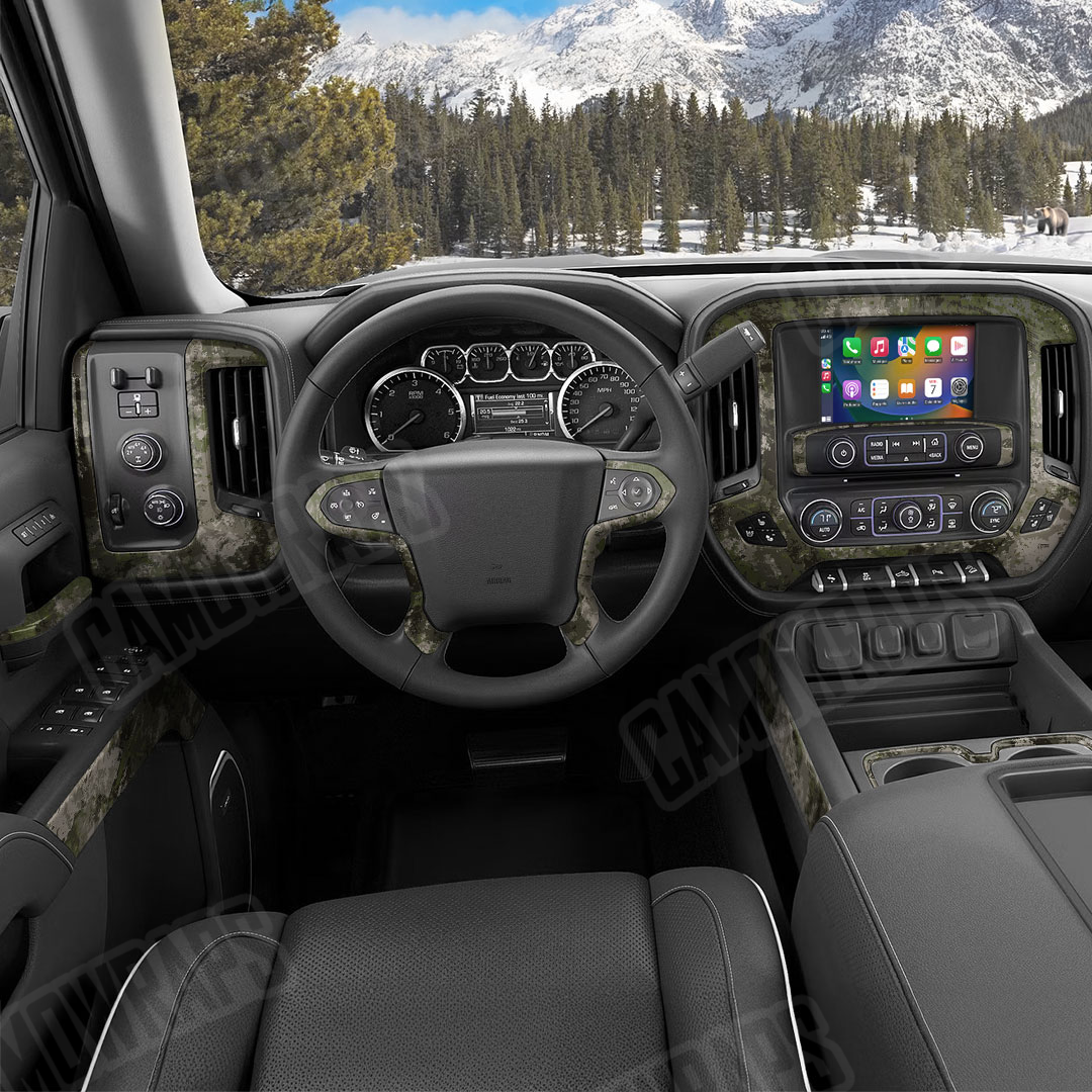 RELV X1 Tunnel Rat Camo Car Interior Skin