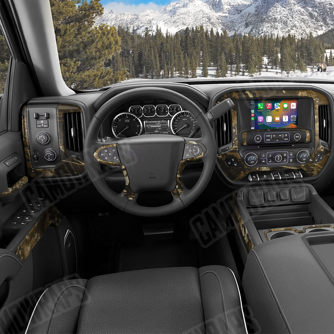 RELV X3 Harvester Camo Car Interior Skin