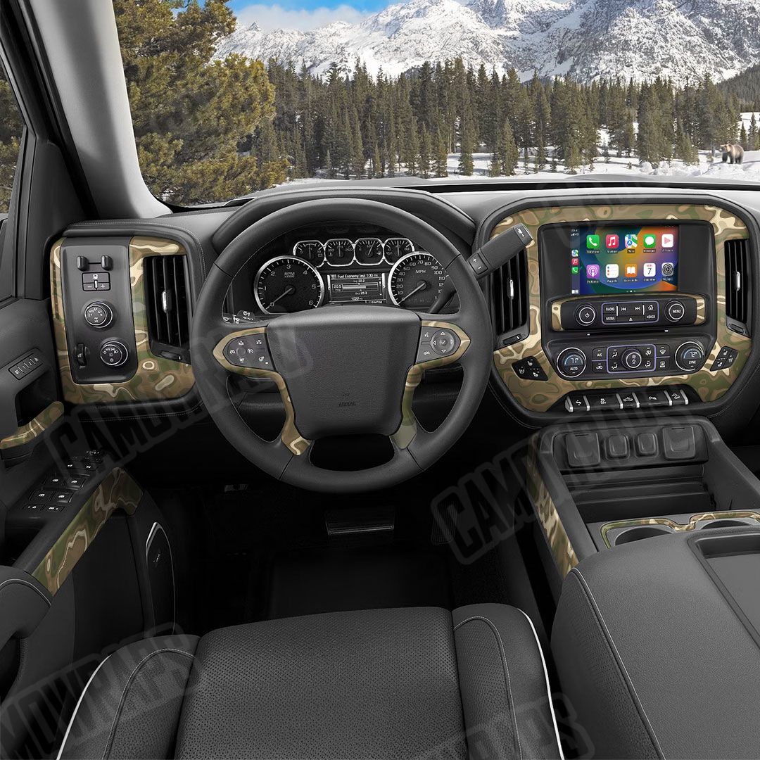 RELV X3 Moab Camo Car Interior Skin