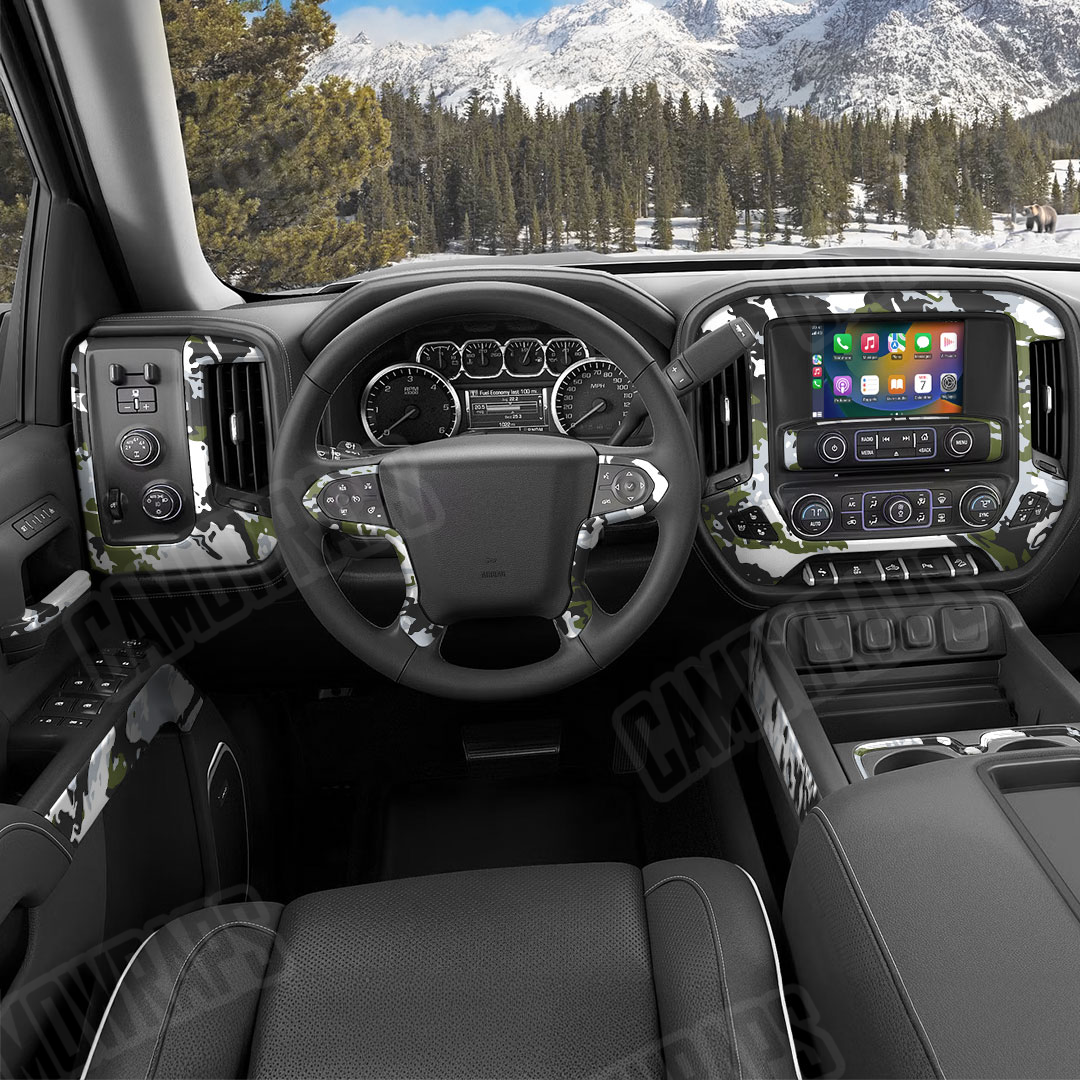RELV X3 Timber Wolf Camo Car Interior Skin