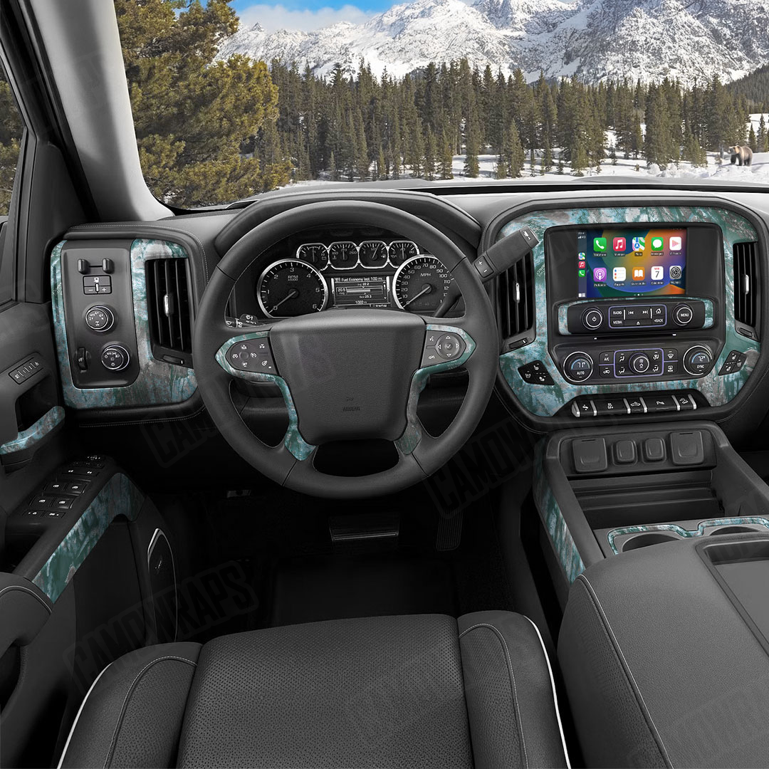 Realtree Aspect Glacier Camo Car Interior Skin