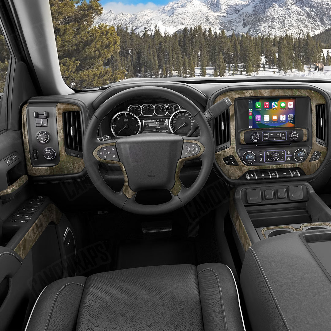 Realtree Aspect Riverbend Camo Car Interior Skin