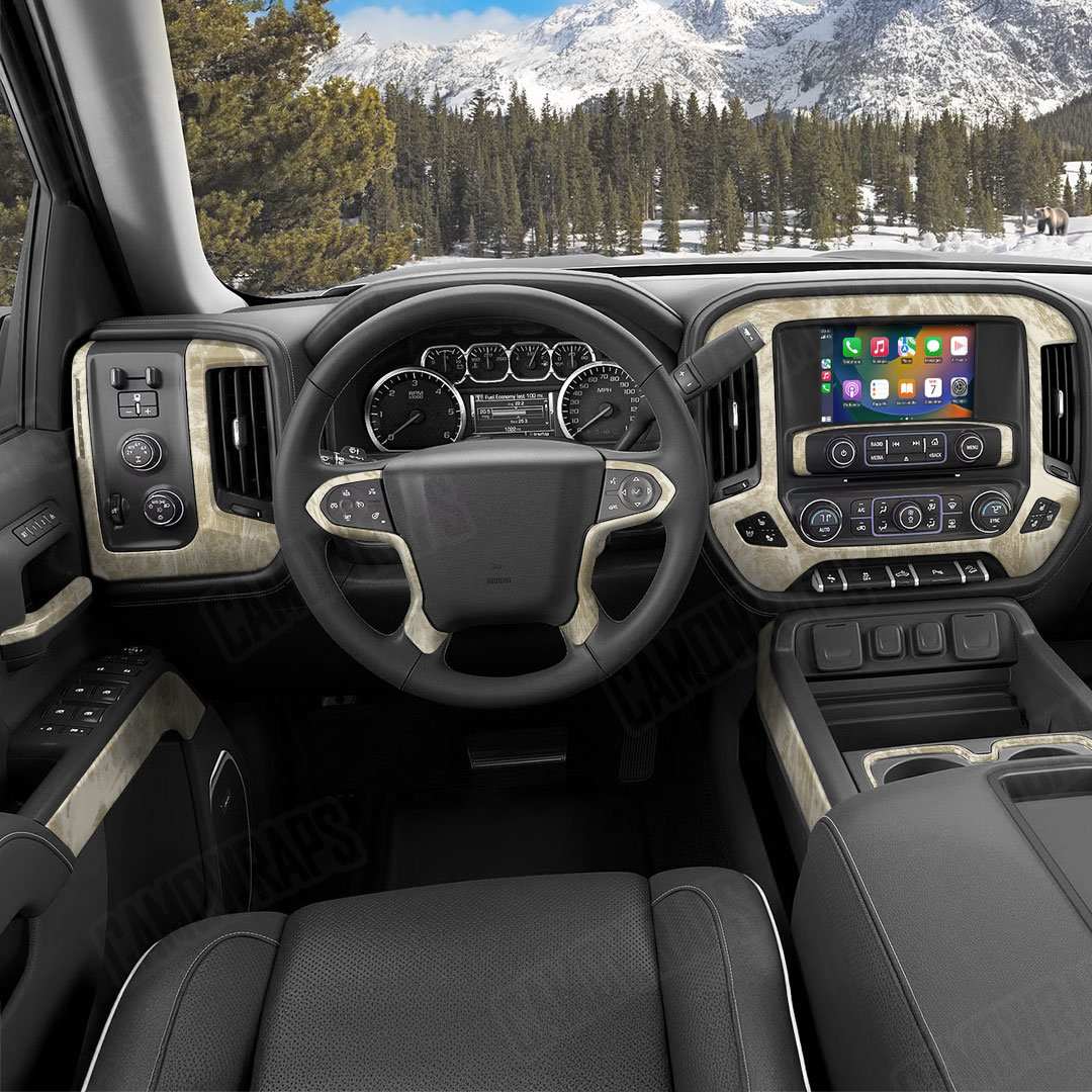Realtree Aspect Sandbar Camo Car Interior Skin