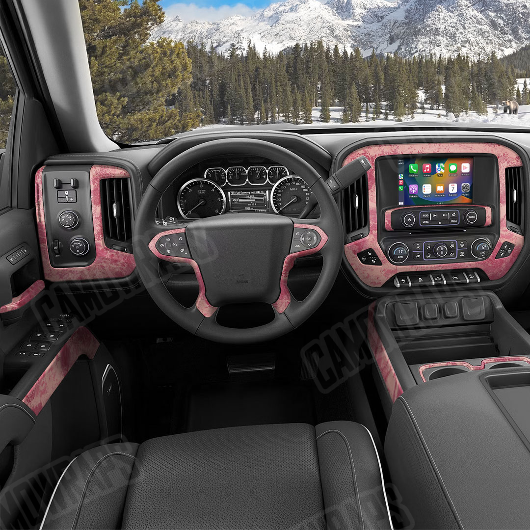 Realtree XTREME Coral Camo Car Interior Skin