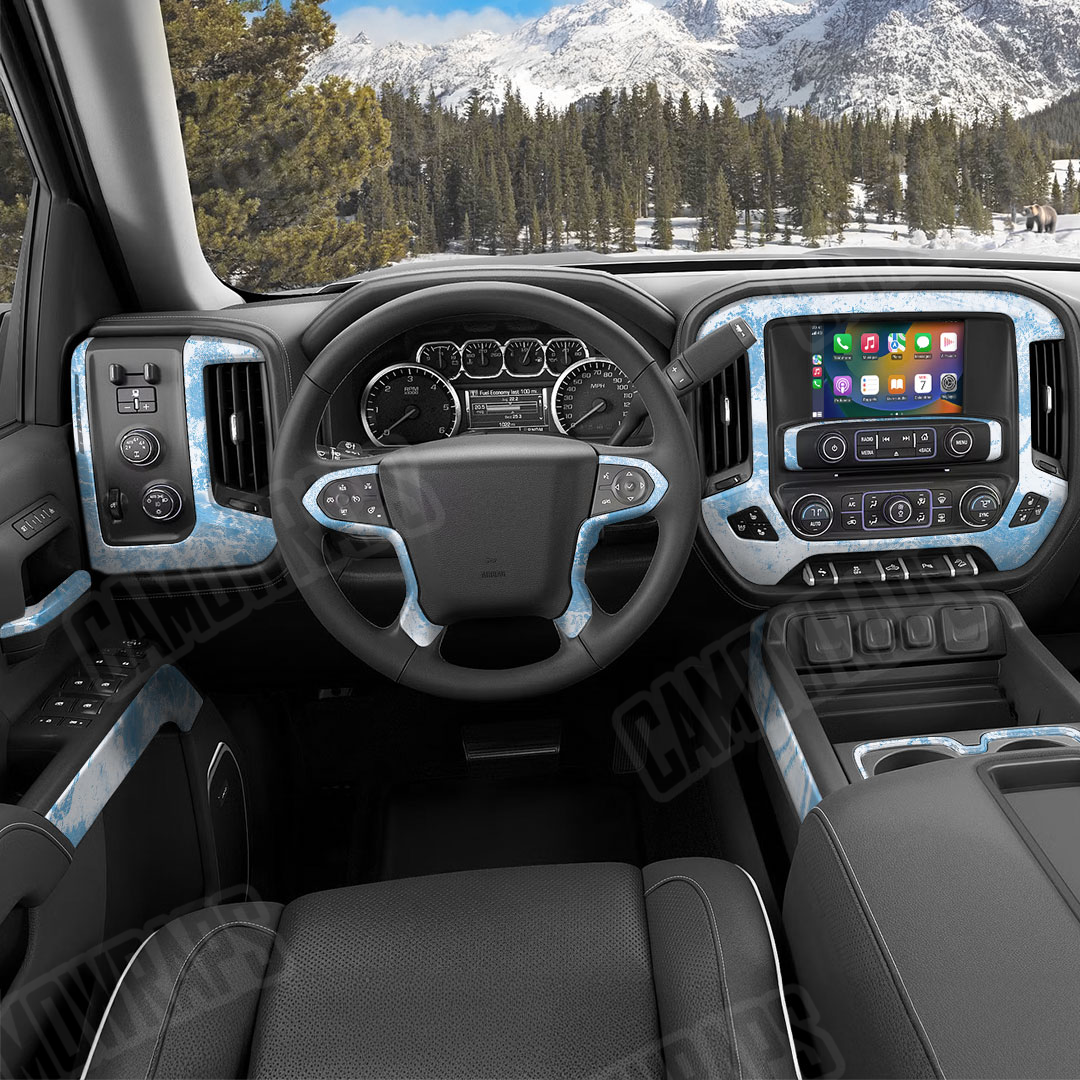 Realtree XTREME Ice Camo Car Interior Skin
