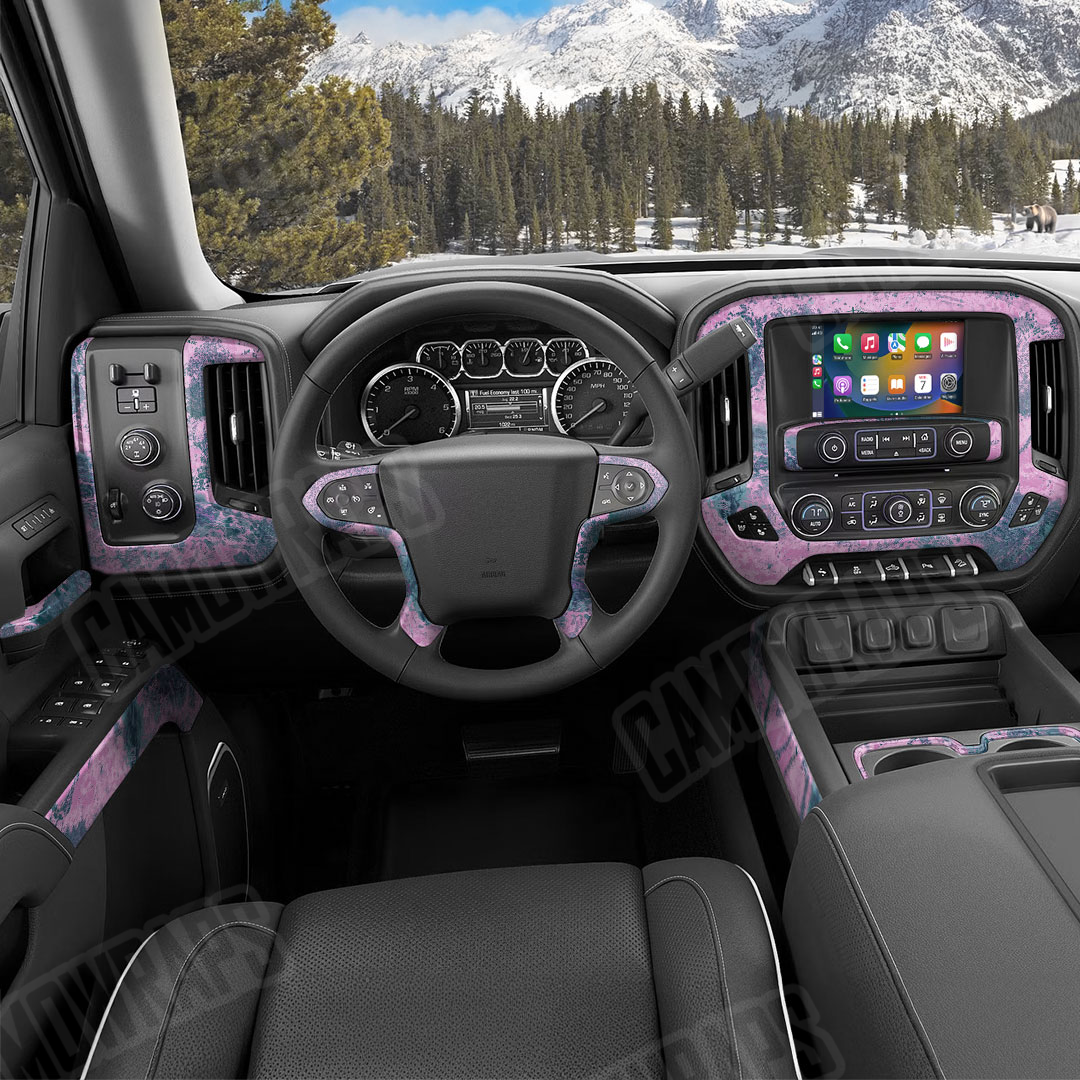 Realtree XTREME Lavender Haze Camo Car Interior Skin