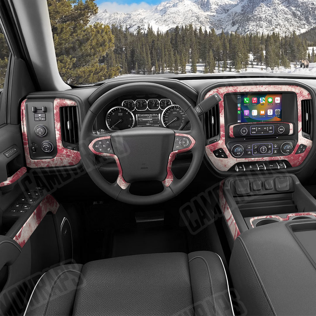 Realtree XTREME Viva Magenta Camo Car Interior Skin